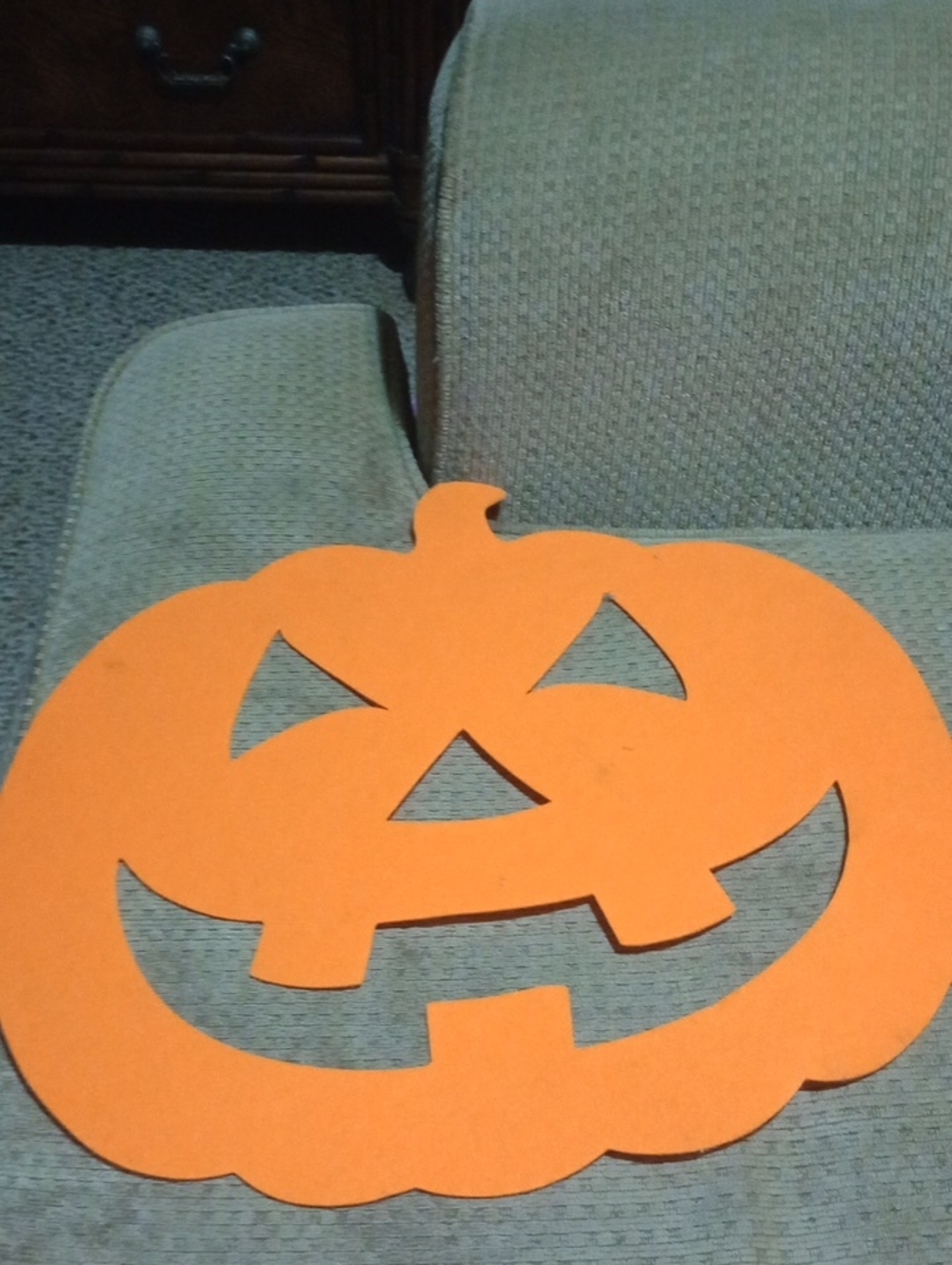 Orange Halloween Jack-o'-Lantern Party Cutout